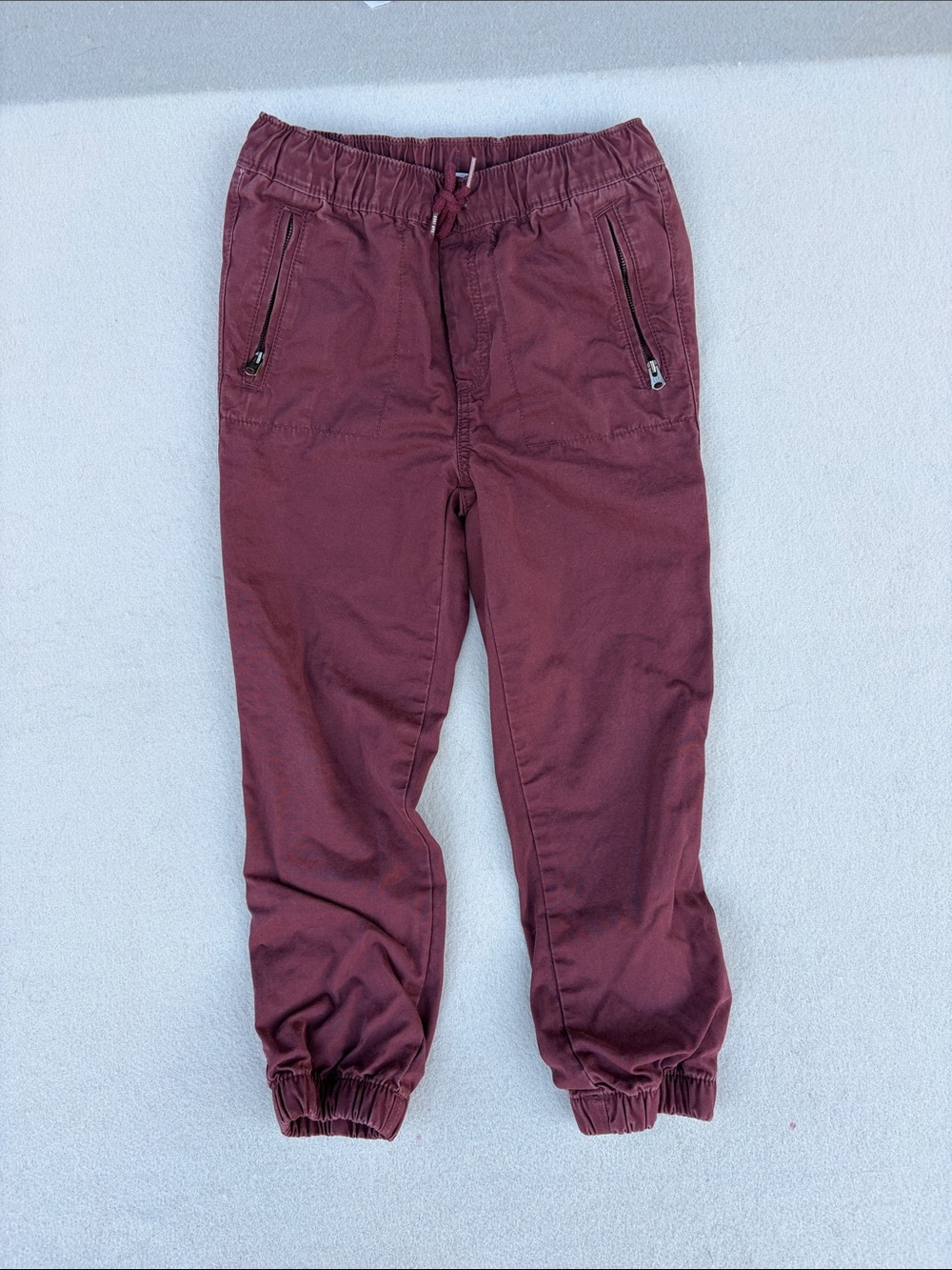 GAP Burgundy Drawstring Jogger Pants